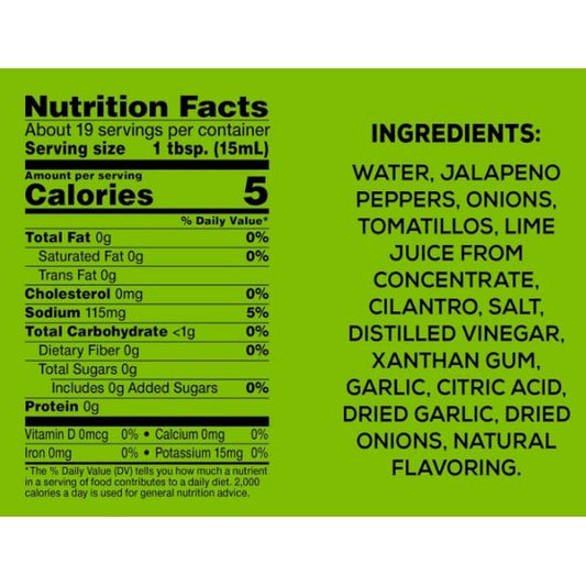 Clearance - Pace Signature Sauces Cilantro Jalapeno Lime Hot Sauce - Medium Heat (Net wt. 10.4 oz.) Best by Date 03/2025 - Dollar Fanatic
