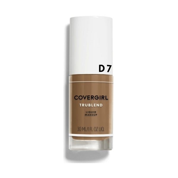 CoverGirl TruBlend Liquid Makeup Foundation - D7 Soft Sable (Net 1.0 fl. oz.) - Dollar Fanatic