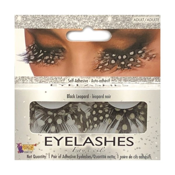 Forum Self - Adhesive Faux Eyelashes - Black Leopard (69628) For ages 14+ - Dollar Fanatic