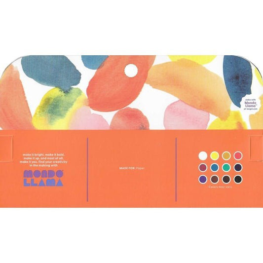 Mondo Llama Artist Watercolor Paint Tubes - Blendable Colors (12 Pack) - Dollar Fanatic