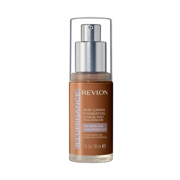 Revlon Illuminance Skin - Caring Liquid Foundation with Squalane and Hyaluronic Acid - 505 Rich Sand (Net 1.0 fl. oz.) Hydrates and Reduces Wrinkles Over Time - 2 for $5