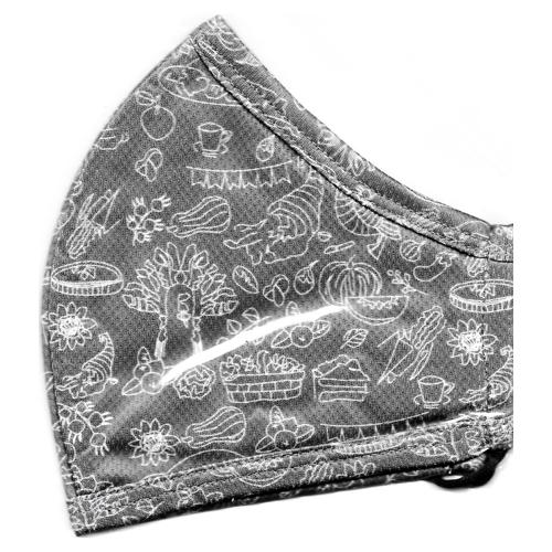 Boomer Naturals Fall Holiday Adult 3-Layer Fabric Face Mask with Ear Loops (1 Count) Select Style & Size - DollarFanatic.com