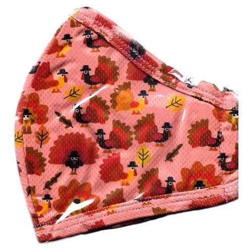 Boomer Naturals Fall Holiday Adult 3-Layer Fabric Face Mask with Ear Loops (1 Count) Select Style & Size - DollarFanatic.com