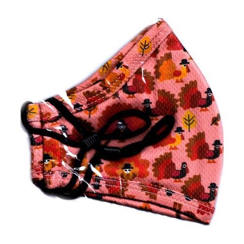 Boomer Naturals Fall Holiday Kids 3-Layer Fabric Face Mask with Ear Loops (1 Count) Select Style & Size - DollarFanatic.com