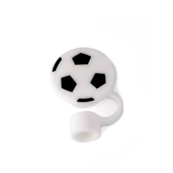 Ankyo Novelty Sports Straw Topper Cover - Soccer (Fits Straws 0.35 - 0.39in. dia./9 - 10mm dia.) - Dollar Fanatic