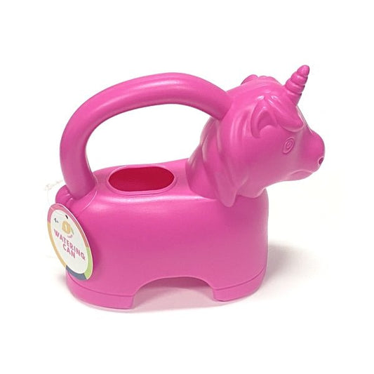 Ankyo Plastic Unicorn Watering Can - Pink (7" x 6" x 3") - Dollar Fanatic
