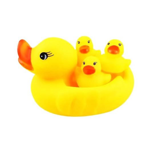 BoMei Pet Squeaky Rubber Ducks Pet Toy Set (4 - Piece Set) For Dogs, Cats, Etc. - 2 for $5