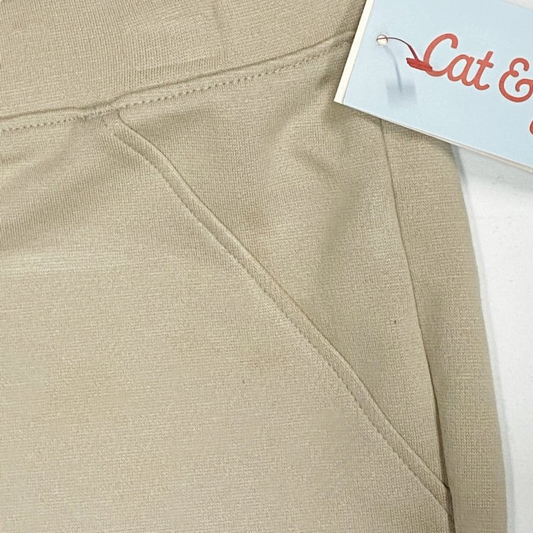 Cat & Jack Kids Uniform Ponte - Knit Jeggings Pants - Beige (Size XL - 14/16) Low Pill, Shrink & Fade Resistant - Dollar Fanatic