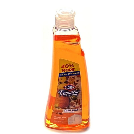 Clorox Fraganzia Bleach Free Dishwashing Liquid Soap - Pumpkin Spice (14 fl. oz.) - Dollar Fanatic