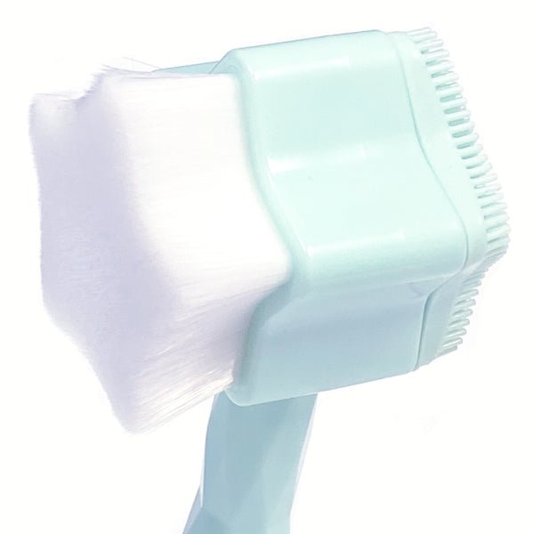 Dual Star - Shaped Facial Brush - Cleansing Brush/Exfoliating Scrubber (Select Blue or Pink) - Dollar Fanatic