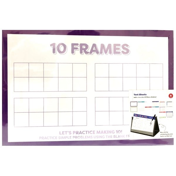 Educational Tent Activity Sheets - 11" x 16" (8 Pack) Select Subject Math or Reading - DollarFanatic.com