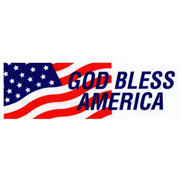 God Bless America Bumper Sticker (10" x 3.25") - Dollar Fanatic