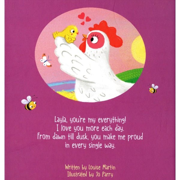 Layla I Love You, a Bushel and a Peck Personalized Name Picture Book (Hardcover Book) - Dollar Fanatic