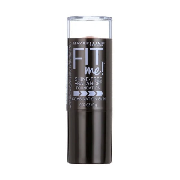 Maybelline Fit Me Shine - Free Plus Balance Foundation Makeup Stick with Anti - Shine Powder Core - Combination Skin (Select Color) - Dollar Fanatic