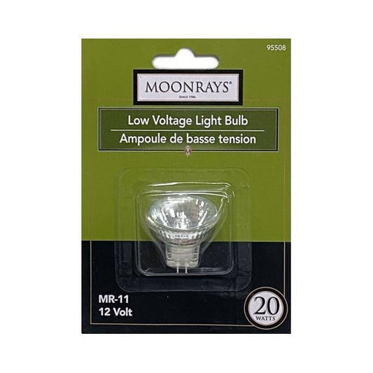 Moonrays MR11 Halogen Low Voltage Light Bulb - 20 Watts (95508) Replacement Spotlight Flood Light Bulb for Landscaping - Dollar Fanatic