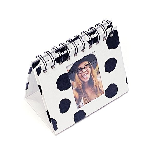 Pinnacle Stylish Desktop Flip Photo Album for 2" x 3" Photos - Select Design (Holds 40 Wallet - Size Pictures) - Dollar Fanatic