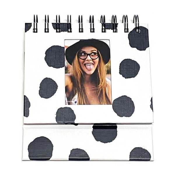 Pinnacle Stylish Desktop Flip Photo Album for 2" x 3" Photos - Select Design (Holds 40 Wallet - Size Pictures) - Dollar Fanatic