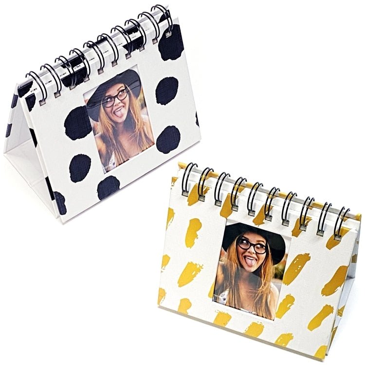 Pinnacle Stylish Desktop Flip Photo Album for 2" x 3" Photos - Select Design (Holds 40 Wallet - Size Pictures) - Dollar Fanatic