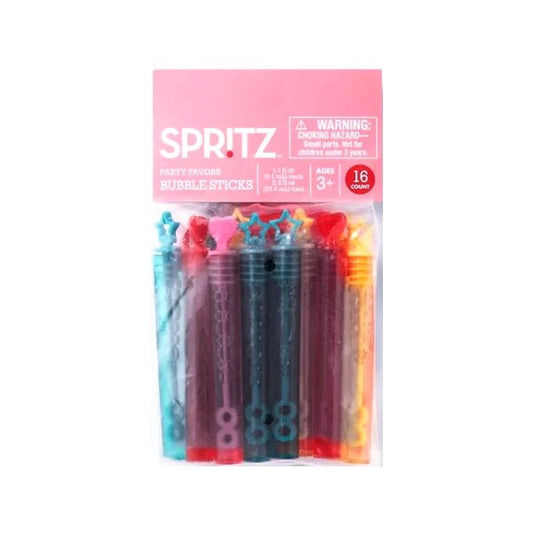 Spritz Bubbles Sticks Party Favors - Hearts/Stars (16 Pack) For ages 3+ - 2 for $5
