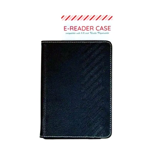 Vivitar E - Reader Folio Protective Case - Black Faux Leather (Fits 6.8" E - Readers, such as, Kindle Paperwhite) - Dollar Fanatic