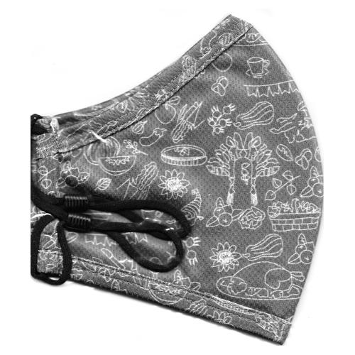 Boomer Naturals Fall Holiday Adult 3-Layer Fabric Face Mask with Ear Loops (1 Count) Select Style & Size - DollarFanatic.com