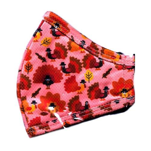 Boomer Naturals Fall Holiday Kids 3-Layer Fabric Face Mask with Ear Loops (1 Count) Select Style & Size - DollarFanatic.com