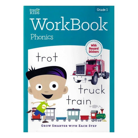 Step Up Kids Workbook - Phonics (Includes Rewards Stickers) For Grade 1 - DollarFanatic.com