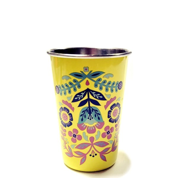 True Blush Stainless Steel Tumbler - Frida Floral (12 oz.) Select Color - DollarFanatic.com